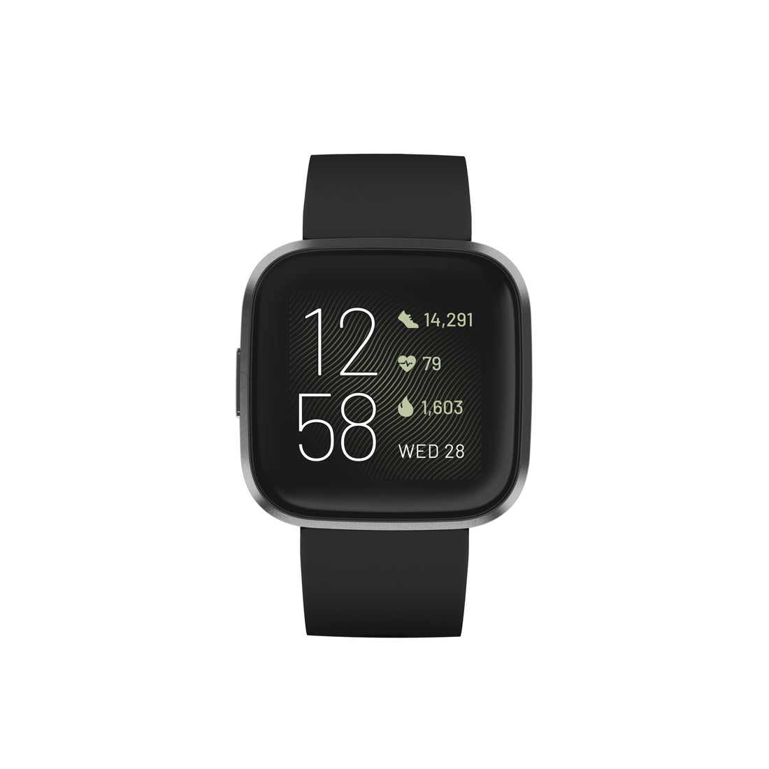 Fitbit Versa 2 3.55 cm (1.4") AMOLED 40 mm Digital 300 x 300 pixels Touchscreen Black, Grey Wi-Fi