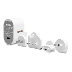 Lindy 18W USB Type C PD Charger, Multi Country