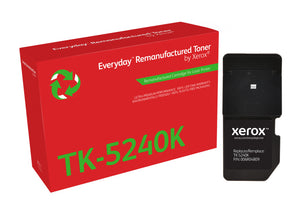 Everyday™ Black Remanufactured Toner by Xerox compatible with Kyocera TK-5240K, Standard capacity