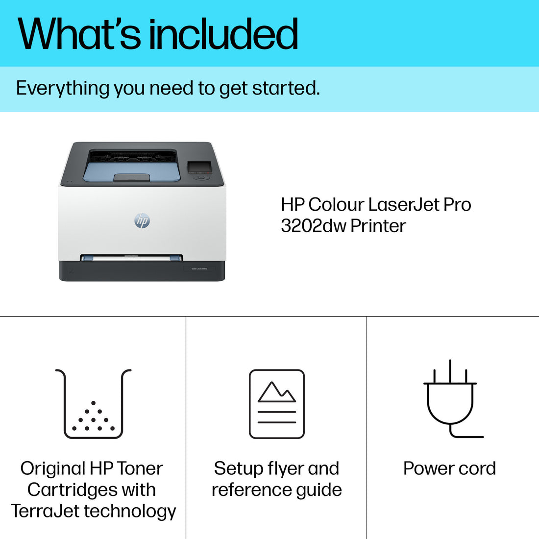HP LaserJet Pro 3202dw Wireless Multifunction Color Printer, Duplex