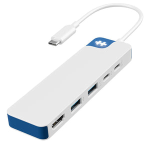 HYPER HD4101BUGL laptop dock/port replicator USB Type-C Blue, White