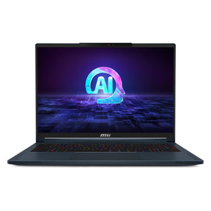 MSI Stealth 16 AI STUDIO A1VIG-001UK Intel Core Ultra 9 185H Laptop 40.6 cm (16") UHD+ 32 GB DDR5-SDRAM 2 TB SSD NVIDIA GeForce RTX 4090 Wi-Fi 7 (802.11be) Windows 11 Pro Blue