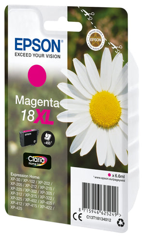 Epson Daisy 18XL Claria Home Single Magenta Ink