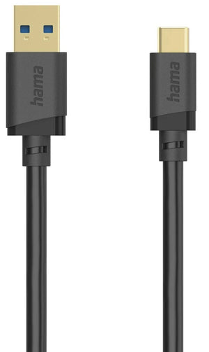 Hama 00202005 USB cable USB 3.2 Gen 1 (3.1 Gen 1) 0.75 m USB A USB C 5 Gbit/s Black
