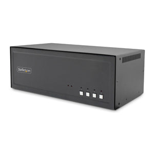 StarTech.com Secure 4-Port Quad-Monitor KVM Switch, DisplayPort, 4K 60Hz, NIAP 4.0 Desktop KVM, CAC, Metal Housing, Made in the USA