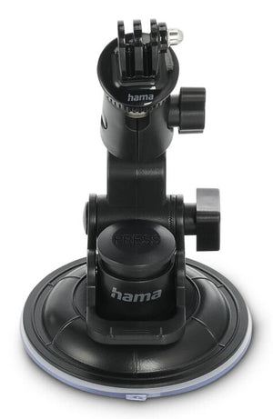 Hama Suction Cup Holder for Action Cams, Universal, Car Tripod, 3D, ⌀ 90 mm