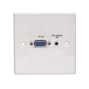 Lindy VGA/Audio Faceplate, Metal
