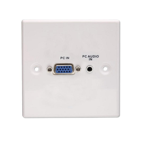 Lindy VGA/Audio Faceplate, Metal
