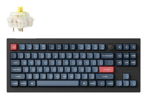 Keychron V3 Max keyboard Universal USB + RF Wireless + Bluetooth QWERTY UK English Black, Grey