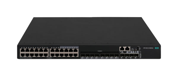 HPE Networking Comware Switch 24p SFP 1G 4p SFP+ 1G/10G 1-slot 2xFan 2xPSU TAA 5520HI