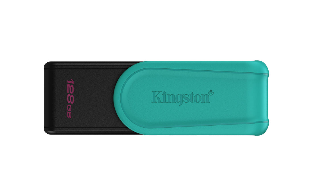 Kingston Technology DataTraveler 128GB Portable USB 3.2 Gen 1 Exodia S (Black/Turquoise)