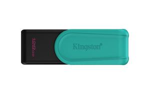 Kingston Technology DataTraveler 128GB Portable USB 3.2 Gen 1 Exodia S (Black/Turquoise)