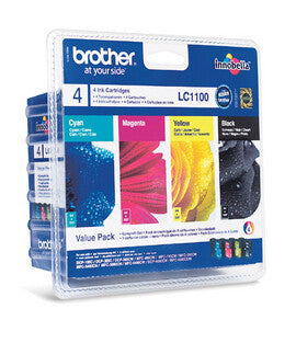 Brother LC1100VALBPRF ink cartridge 4 pc(s) Original Standard Yield Black, Cyan, Magenta, Yellow