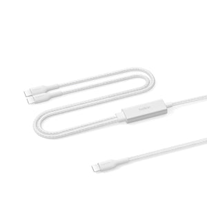 Belkin CAC004hq1.5MWH USB cable USB 2.0 1.5 m USB C 2 x USB C White