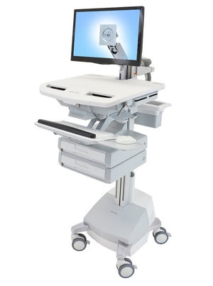 Ergotron StyleView Aluminium, Grey, White Flat panel Multimedia cart