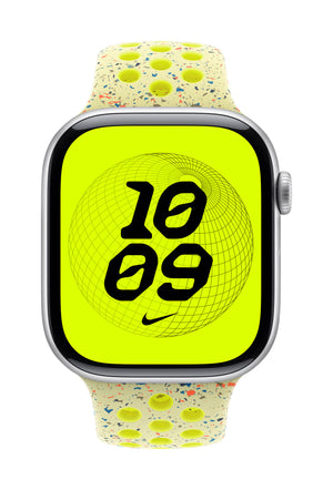 Apple MGC04ZM/A smart wearable accessory Band Yellow Aluminium, Fluoroelastomer