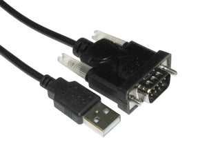 Cables Direct CDLSB-901 serial cable Black 1 m USB Type-A DB-9
