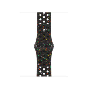 Apple MGAE4ZM/A smart wearable accessory Band Black Aluminium, Fluoroelastomer