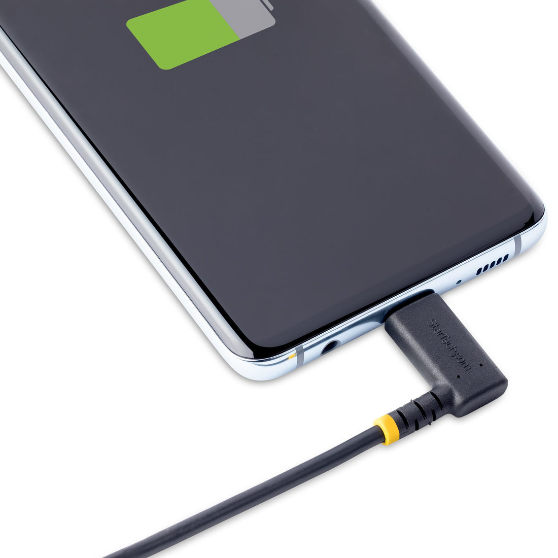 StarTech.com 6.6ft (2m) USB-A to USB-C Fast Charging Cable, Rugged, Right-Angled, Charge & Sync, 3A, USB 2.0, TPE Jacket and Aramid Fiber - USB Charging Cord