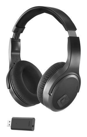 Hama TV Headphones, Over-Ear, 2.4 GHz-Dongle + Bluetooth, Volume Control