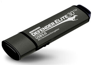 iStorage Kanguru Defender Elite30™ USB 3.0 64GB| Secure Flash Drive | FIPS 197 Certified, 256-bit AES hardware encryption (XTS Mode) | TAA Compliant|