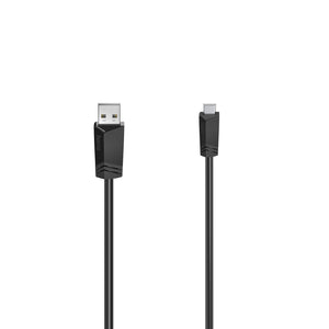 Hama 00200605 USB cable USB 2.0 0.75 m Mini-USB B USB A 0.48 Gbit/s Black