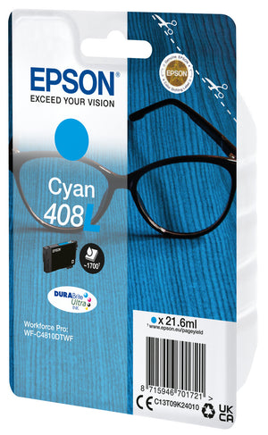 Epson 408L Spectacles DURABrite Ultra Single Cyan Ink