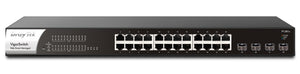 DrayTek VSP1281X-K network switch Managed L2 Gigabit Ethernet (10/100/1000) Power over Ethernet (PoE) 1U Black