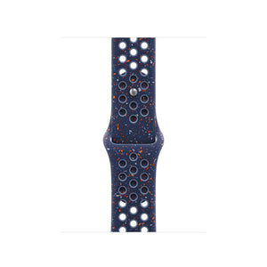 Apple MGA84ZM/A smart wearable accessory Band Blue Aluminium, Fluoroelastomer