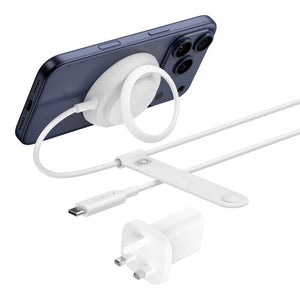 Belkin WIA014MYWH mobile device charger Smartphone, Headphones White USB Wireless charging Fast charging Indoor