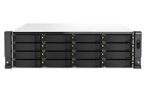 QNAP TS-h2287XU-RP NAS Rack (3U) Intel Xeon E E-2378 64 GB DDR4 96 TB QuTS hero Aluminium, Black
