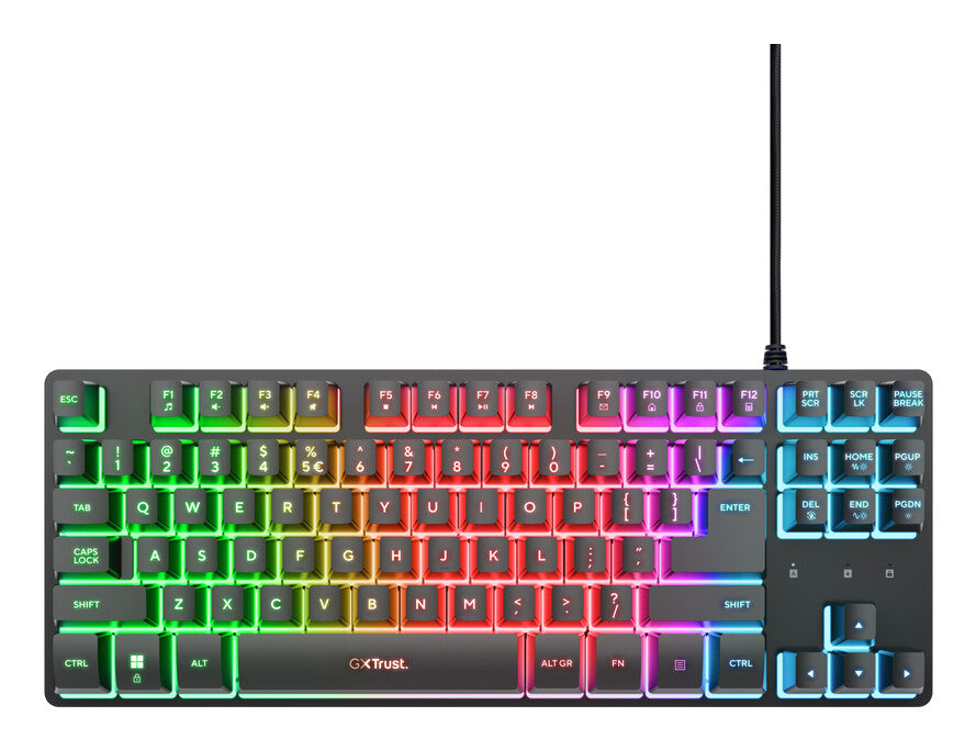 Trust GXT 794 3-in-1 Gaming keyboard Mouse included USB QWERTY UK English Black