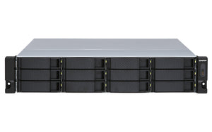QNAP TL-R1200S-RP HDD/SSD enclosure Black, Grey 2.5/3.5"