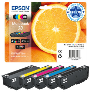 Epson Oranges 33 Claria Premium Multipack 5-colours Ink