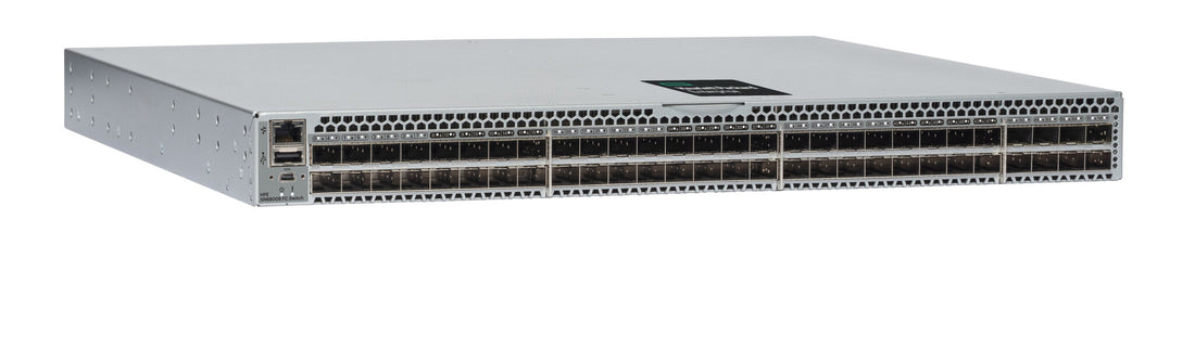 HPE Storage 128Gb 56/24 24-port 64Gb Short Wave SFP56 Non Port Side Exh FC Switch B-series SN6800B