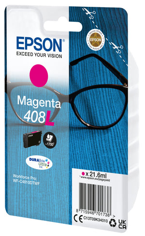 Epson 408L Spectacles DURABrite Ultra Single Magenta Ink