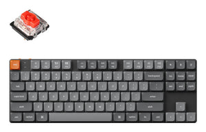 Keychron K1 Max keyboard Universal USB + RF Wireless + Bluetooth QWERTY UK English Black