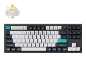 Keychron Q3 Max keyboard Universal USB + RF Wireless + Bluetooth QWERTY UK English Black, White