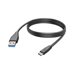 Hama 00201597 USB cable USB 2.0 3 m USB C USB A 0.48 Gbit/s Black