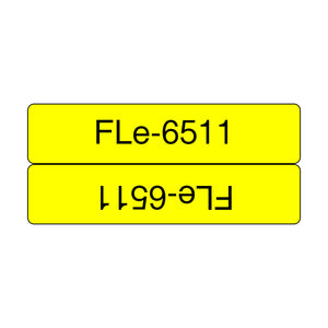 Brother FLE-6511 label-making tape Black on yellow