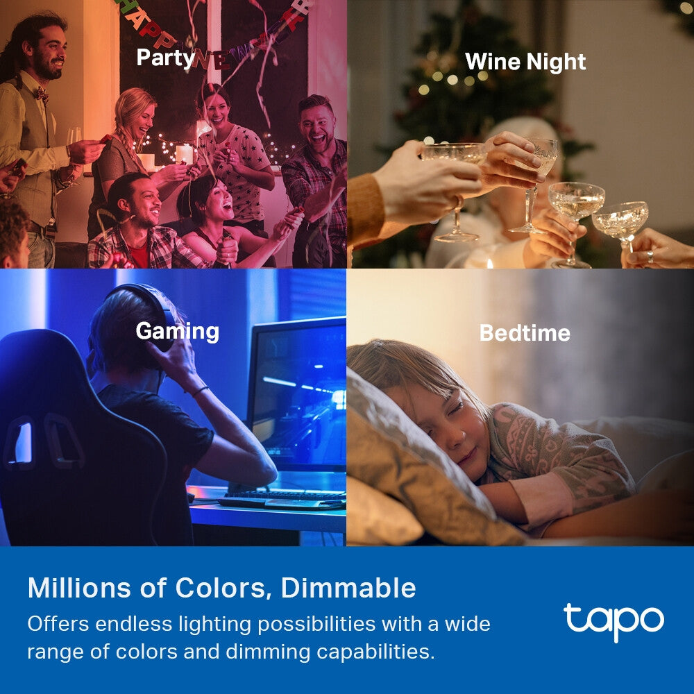 TP-Link Tapo Smart Light Bulb, Multicolor,Matter