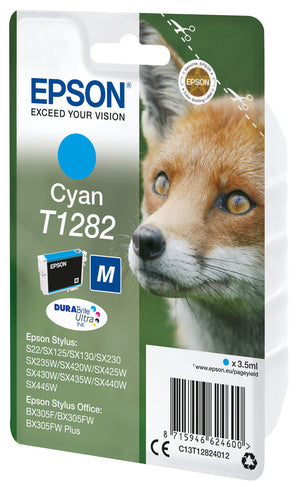 Epson Fox T1282 DURABrite Ultra Single Cyan Ink