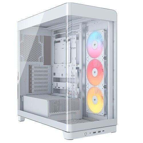 Corsair Frame 4500X RS-R ARGB Tempered Glass Gaming PC Case, White