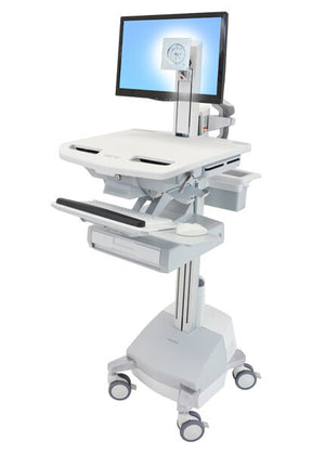 Ergotron StyleView Aluminium, Grey, White Flat panel Multimedia cart