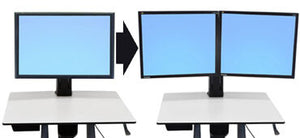 Ergotron WorkFit Convert-to-Dual Kit from Single HD 55.9 cm (22") Desk