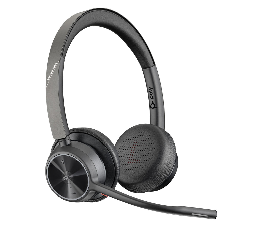 HP Poly Voyager 4320-M Microsoft Teams Certified Headset +BT700 dongle +Charging Stand