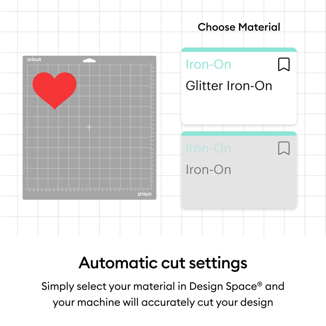 Cricut Smart Iron-On™ Matless Heat Transfer Vinyl, Black- 3 pack