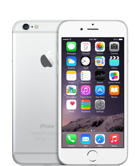 Orange iPhone Apple 6 11.9 cm (4.7") Single SIM iOS 9 4G 128 GB Silver