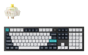 Keychron Q6 Max keyboard Universal USB + RF Wireless + Bluetooth QWERTY UK English Black, White