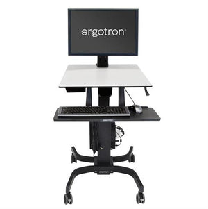 Ergotron WorkFit-C, Single HD Sit-Stand Workstation Black, Grey Multimedia cart